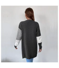 Sweater Coat Women Wholesale Women Stitching Striped Cardigan SOU162682 9 Sweater Coat Women Wholesale Women Stitching Striped Cardigan SOU162682 -Women Clothing Sales Store e427cd87 37af 42e1 9846 ec8521c9383a AB3DD1494D4A1EADEE80441D36256F85