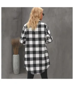 Lapel Plaid Printed Women'S Mid-Length Long-Sleeved Wholesale Coats Casual SOU202670 -Women Clothing Sales Store e538e7ae 5cde 47e8 918c 5d3fe87ef9cd 1E843F0C02F28A72C9C4CA634A1C8314