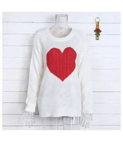 Fashion Heart Sweater Wholesale Crew Neck Loose Long Sleeve Women Tops SSWN560513 -Women Clothing Sales Store e9f3973f 7712 4aa3 bfc8 4382f3e520e8 171994955f1698095e05c3d0fcbcdd20