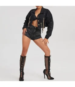 Wholesale Chain Backless Denim Short Jacket SW180675 -Women Clothing Sales Store f8fb9de2 42bb 4087 97f3 2c038a5223aa D522BE0FDD191058E696D329D5E36FB7
