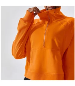 Long-Sleeved Pullover Half Zipper Turtleneck Sports Loose Sweatshirt Wholesale Women Top STV464022 -Women Clothing Sales Store fb1572d2 fa67 43fc b7cf bf2d5bf51361 2fd2ed3764f96f951c53b88334ab839c