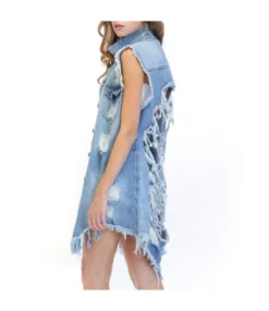 Women Wholesale Cowboy Vest Jacket SW160287