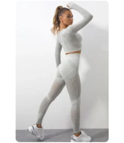 Seamless Knitted Breathable Tops Leggings Fitness Yoga Suits Wholesale Activewear Sets -Women Clothing Sales Store fe20b8ea 9196 48f9 a34e e90158d30f75 918aadd6ebcfacbfb389e64ff3a04732