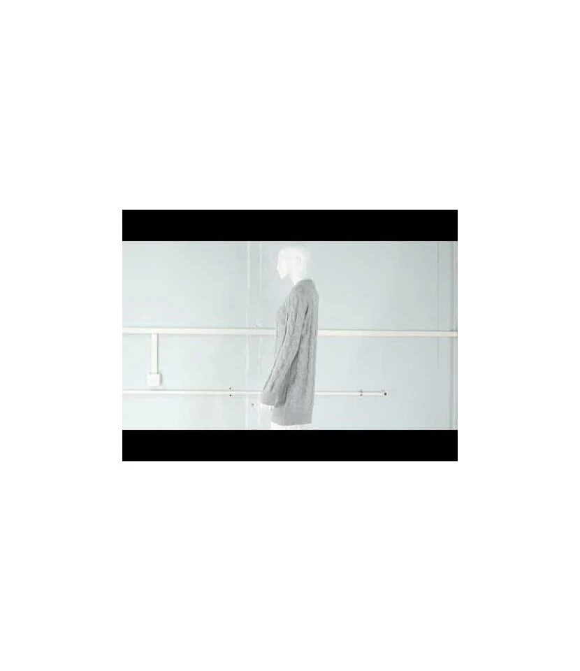 Long Knitted Sweater Crew Neck Twisted Hip SS170088 2 Long Knitted Sweater Crew Neck Twisted Hip SS170088 - Image 2